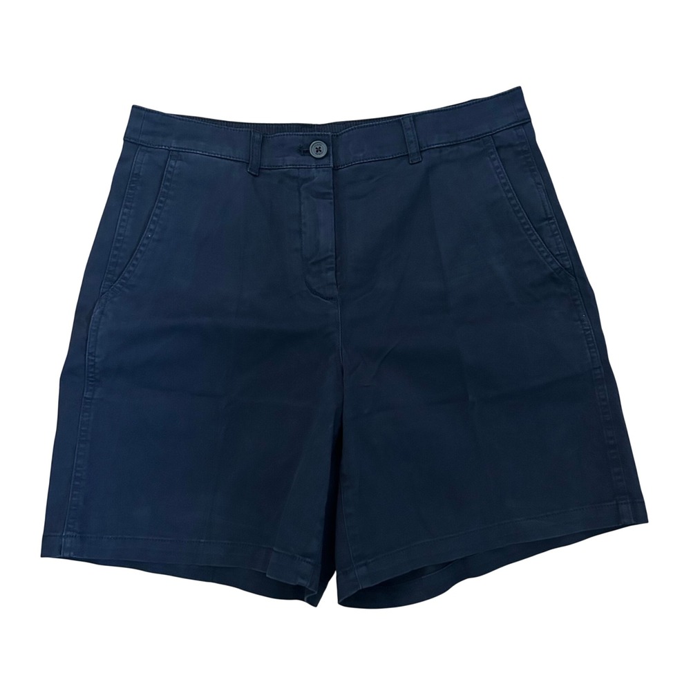 J.Crew Women's Navy Heritage 7" Classic Chino Shorts 6 New Preppy